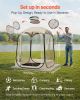 VEVOR Pop up Sports Tent, 50x50 in Clear Bubble Tent for 1 Person, Waterproof Outdoor Pod with Floor Mat & Top Cover