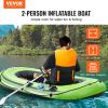 VEVOR Inflatable Boat, 2-Person Inflatable Fishing Boat
