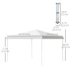 Instant Escape: 13x13 White Pop-Up Canopy with Adjustable Height & Carry Bag