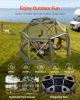 VEVOR Pop up Gazebo Screen Tent, 13 x 13 ft, 13-Sided Spherical Camping Canopy Tent with Removable Top & Carry Bag, Quick-Set & Bite-Proof