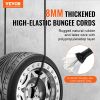 VEVOR 12 Piece Bungee Cords with A3 Steel Hooks, 32 Inch Heavy Duty Bungee Straps, 8 mm Elastic Bungee Ropes Set for Camping, Tarps, Motorcycle