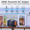 200W Portable Power Station; Foldable
