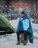 Camping Blanket 75" x 52" Wearable Warm Stadium Blanket Outdoor Printed
