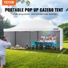 VEVOR 10x20 FT Pop up Canopy with Removable Sidewalls, Instant Canopies Portable Gazebo & Wheeled Bag, UV Resistant Waterproof