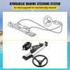 VEVOR Hydraulic Steering Kit 300HP, Hydraulic Boat Steering Kit Helm Pump
