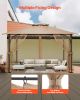 VEVOR Gazebo Netting Replacement, Fit Most 10 x 10 x 7 FT Gazebo Curtain, Outdoor Garden Net, 4-Panel Sidewall Mesh Net