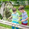 Kids Camping Tent Set,15PCS Bug Catching Kit with Camouflage Military Pop Up Play Tent