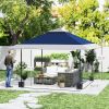 13' x 13' Pop Up Canopy Tent, UV50+ Tents for Parties, Height Adjustable, with Wheeled Carry Bag and 4 Sand Bags, Navy