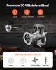 Manual Meat Grinder 304 Stainless Steel Mincer Sausage Stuffer Table Clamp