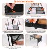 Foldable Camping Table Collapsible  Aluminum Alloy Grill Stand 66LBS0 Max Load