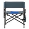 2-piece Padded Folding Outdoor Chair with Storage Pockets