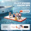 VEVOR Inflatable Floating Dock, 15 x 6FT