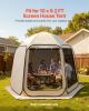 VEVOR Sun Shade Sail Canopy Covers, Fit for 10 x 9.2 ft Screen House Tent, Sun Protection, 5.51 x 4.23 ft 300D Oxford Silver-Coated Fabric