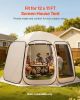 VEVOR Sun Shade Sail Canopy Covers, Fit for 12 x 11 ft Screen House Tent, Sun Protection, 5.51 x 4.59 ft 300D Oxford Silver-Coated Fabric