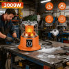 3000W 2 in 1 Portable Propane Heater & Stove - 360Â° Far-Infrared Heating with Stepless Flame Adjustment, Compatible with Butane/Isobutane