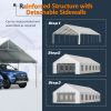 20x40FT Party Tent Heavy Duty, Large Wedding Event Shelters with 3 Carry Bags & Removable Sidewalls