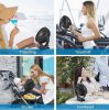 10000mAh Rechargeable Portable Fan, 8-Inch Battery Operated Clip on Fan, USB Fan, 4 Speeds, Strong Airflow