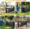 RAINBEAN Collapsible Wagon Cart Foldable Heavy Duty Folding Wagon Large Capacity