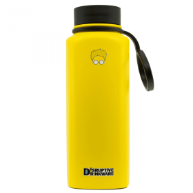 Insulated Water Bottle (Color: Yellow/Black, size: 25oz)