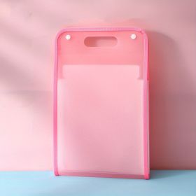 Waterproof Portable File Folder (Color: Pink)