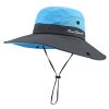 Safari Sun Hats for Women Summer Hat Wide Brim UV UPF Protection Ponytail