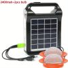 Portable 6V Rechargeable Solar Panel USB Charger With Lamp Lighting