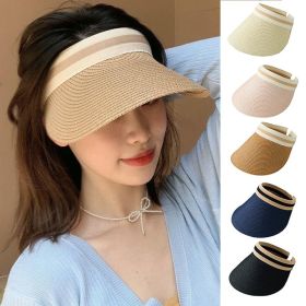 Summer Woman Hand Made Straw Cap (Color: Negro)