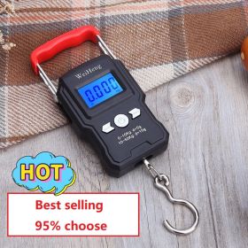 50Kg/5g LCD Digital Display Backlight Portable Hanging Hook Scale (Ships From: China, Color: A23L  (hot choose))