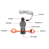 7 In 1 Military Survival Whistle; Multi-function