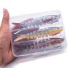 3pcs 8 Segment Fishing Lure Multi Jointed Artificial Bait Slow Sinking