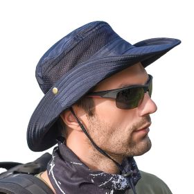 Bucket Hat Large Wide Brim Sun Hat Outdoor Cap (Color: Dark Gray)