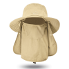 Boonie Sun hat Detachable UV Sun Screen Wide Brim Hat With Face Cover