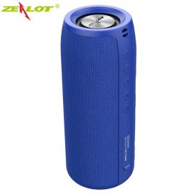 Powerful Bluetooth Speaker Bass Wireless Portable Subwoofer Waterproof Sound Box Support TF; TWS; USB Flash Drive (Ships From: China, Color: S51-Blue)