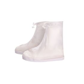 Rain Shoe Covers (Color: White, size: XL)