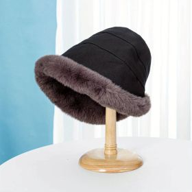 Winter Thermal Bucket Hat (Color: Black, size: One Size Fits All)