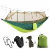 Camping Hammock with Mosquito Net (Color: Green)