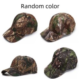 Camo Baseball Hunting Fishing Twill Fitted Hat (Color: Random Color)