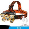 5 LED USB Rechargeable Headlamp