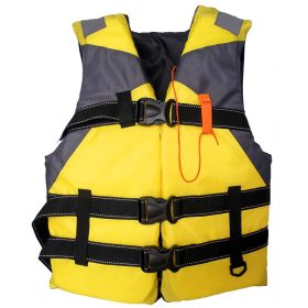 Adult Portable Breathable Inflatable Life Vest (Color: Yellow)