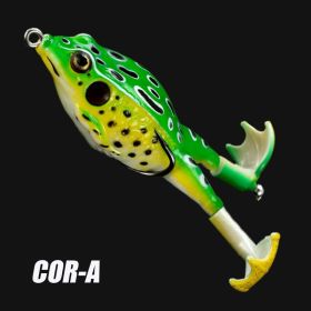 Soft Frog Artificial Bait With Rotating Legs (Color: A)
