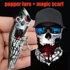 Popper Lure Skull Fishing Lure (Color: (208-5+MS-068))