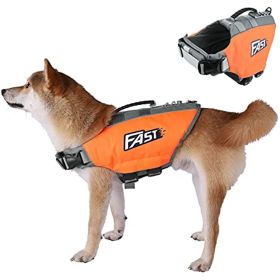 Dog Life Jacket; Reflective Dog Safety Vest Adjustable (size: M)