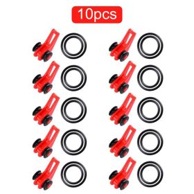 Fishing Pole Hook Keeper (Color: 10pcs red)