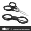 Foldable Fishing Scissors Carbon Steel Knife Edge Shears