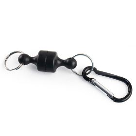 Fishing Hanging Buckle Magnetic (Color: D12mm black)