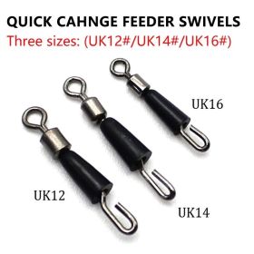 5pcs Carp Fishing Quick Change Feeder Swivels (Color: A)