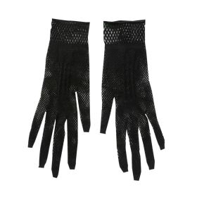 Women Mesh Sun Gloves (Color: Black)