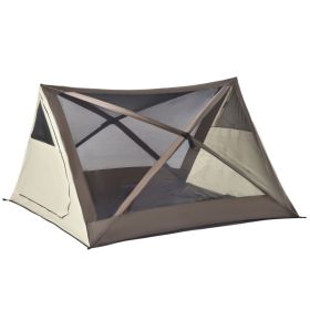 Camping Tent, Easy Setup for 2-3 People, Ventilation Windows, Travel Bag Included (Color: default)