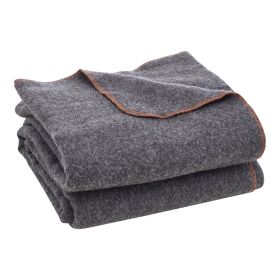 Wool Camping Blanket, Large Warm Stadium Blanket, Waterproof & Windproof, Flame Retardant (default: default)