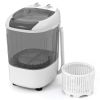 Portable Mini Semi-automatic Washing Machine with Spin Tub and Drain Hose 2.5 kg Capacity